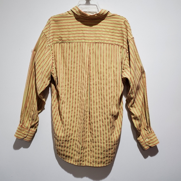 Bugatchi Uomo Button Up Striped Shirt Size L - Picture 3 of 10